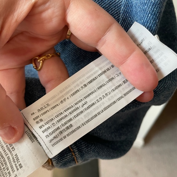 Hollister|| A-Line Denim Mini Zip Up Sleeveless Dress, Worn Once Size XS - Picture 6 of 6